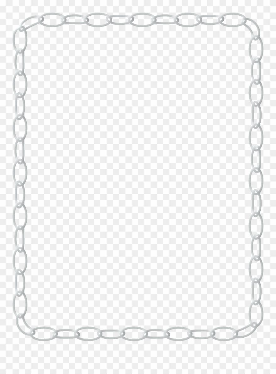 Chain Frame Cliparts - Chain Page Border - Png Download