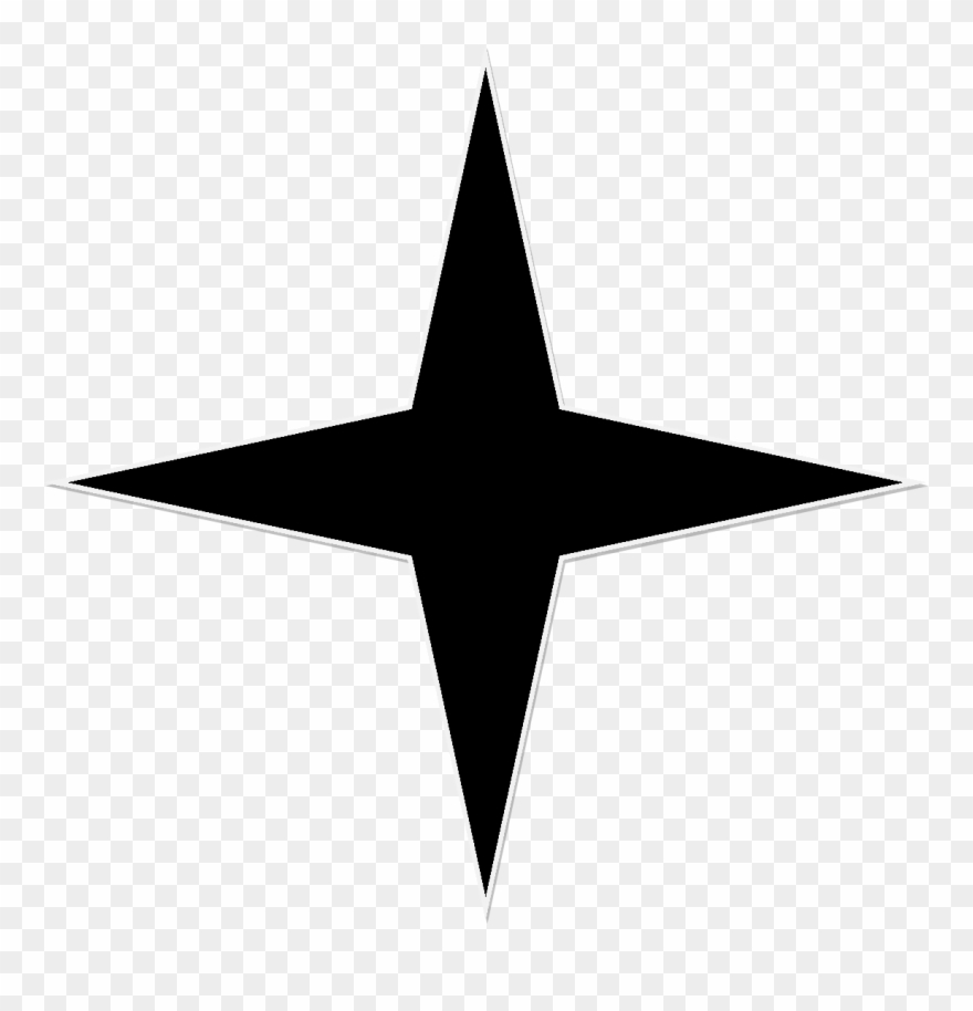 Comet Clipart,comet Illustrations And Clip Art 14366 - 4 Point Star Vector - Png Download