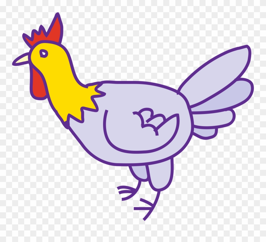 Chicken دجاجة - Chicken Man Embroidery Design Clipart