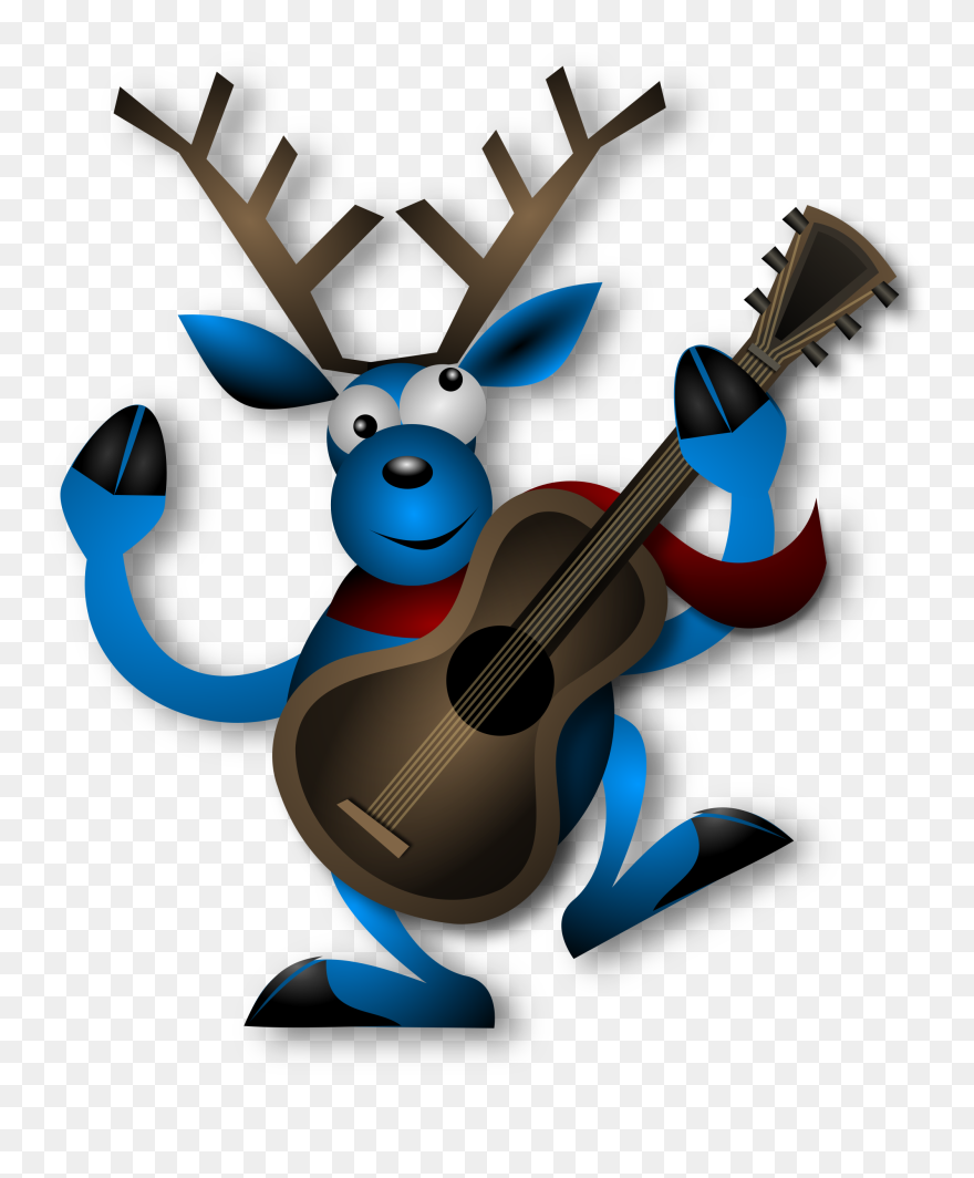 Christmas Scavenger Hunts Are Fun For Kids Of All Ages - Reindeer Guitar Clipart