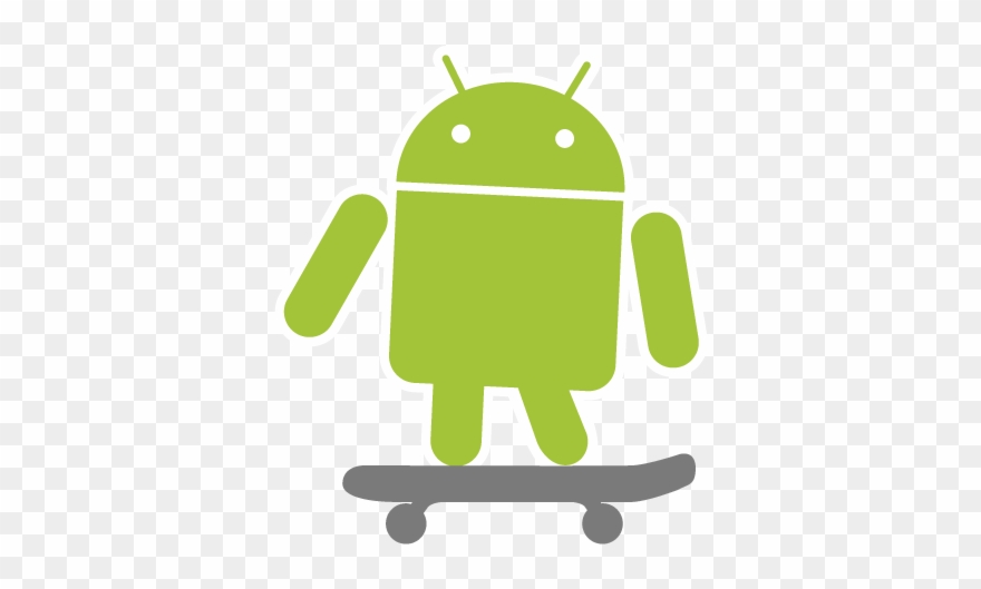 The Android Android Riding A Skateboard - Tech Empowerment: Android App Inventor Clipart