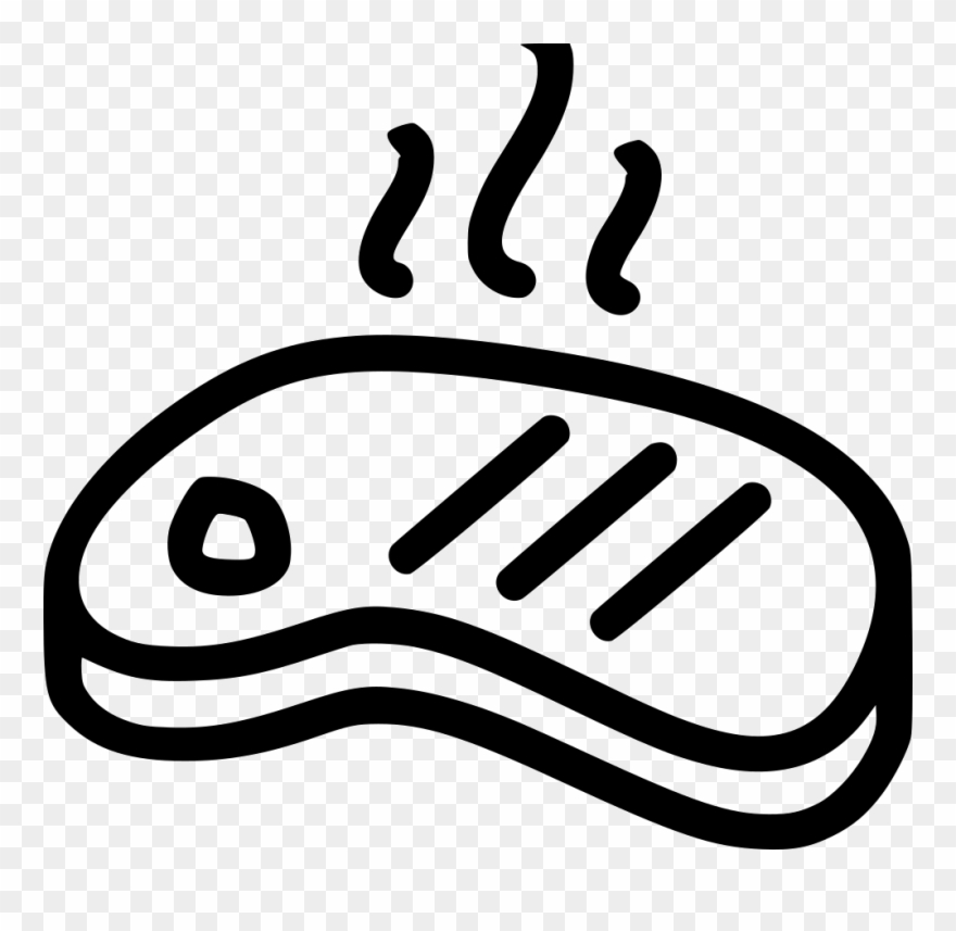 Png Transparent Library Grill T Bone Svg - Steak Icon Png Clipart