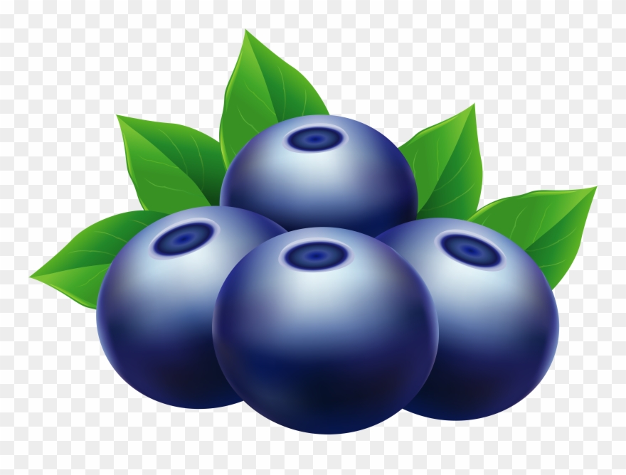 Blueberries Clip Art - Png Download