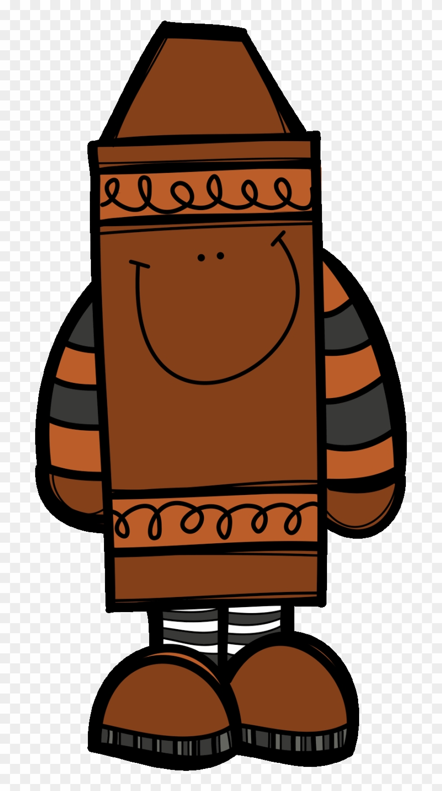 Brown Clipart Brown Crayon - Crayon Brown - Png Download