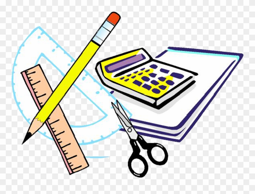 Engineering Clipart Line Art - Math Supplies - Png Download
