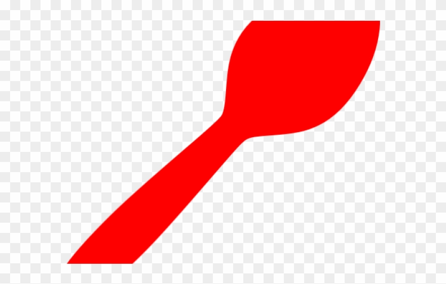 Spoon Clipart Red Spoon - Png Download