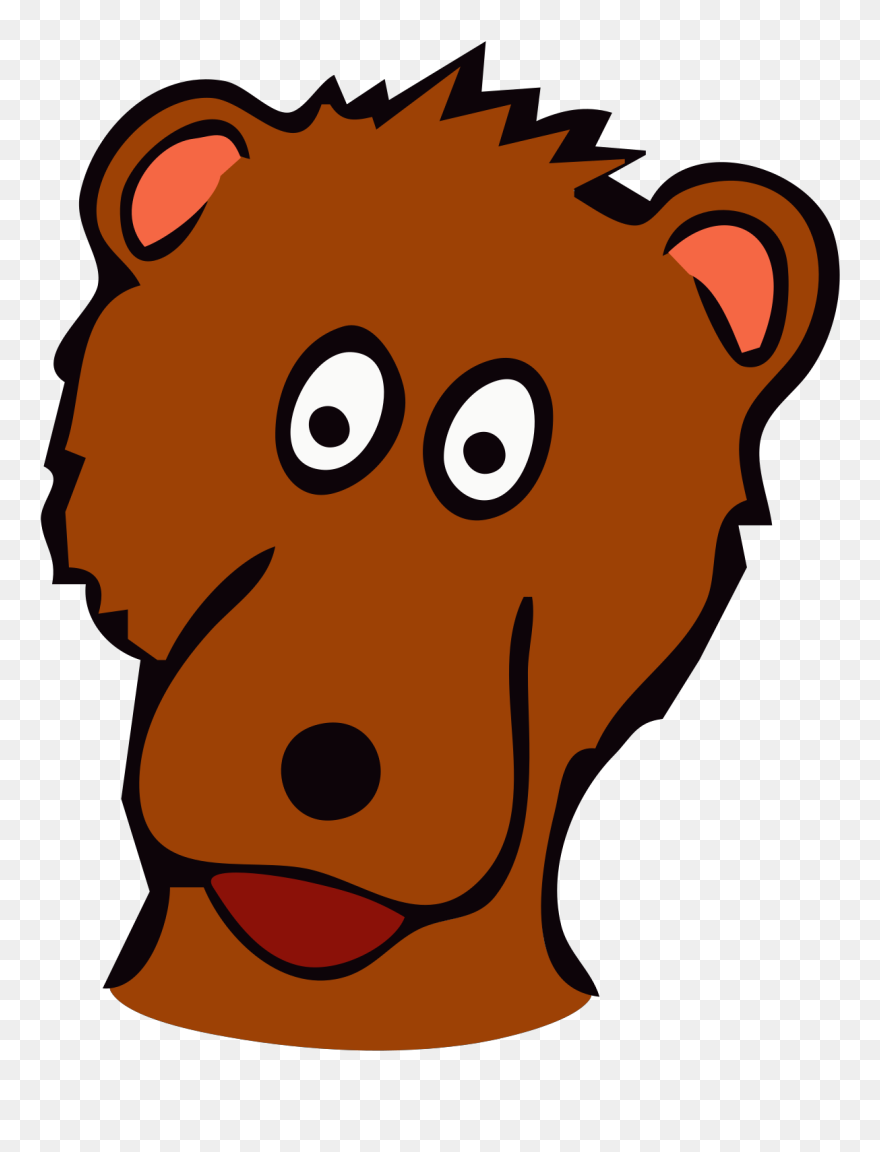 Children Clip Art Download - Happy Bears Cartoon Face - Png Download