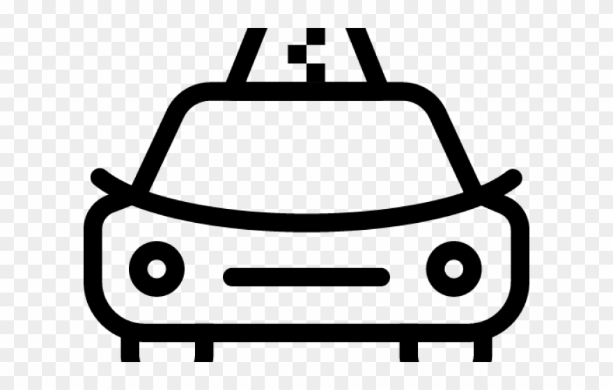 Taxi Cab Clipart Pixel Art - Машина Значок - Png Download