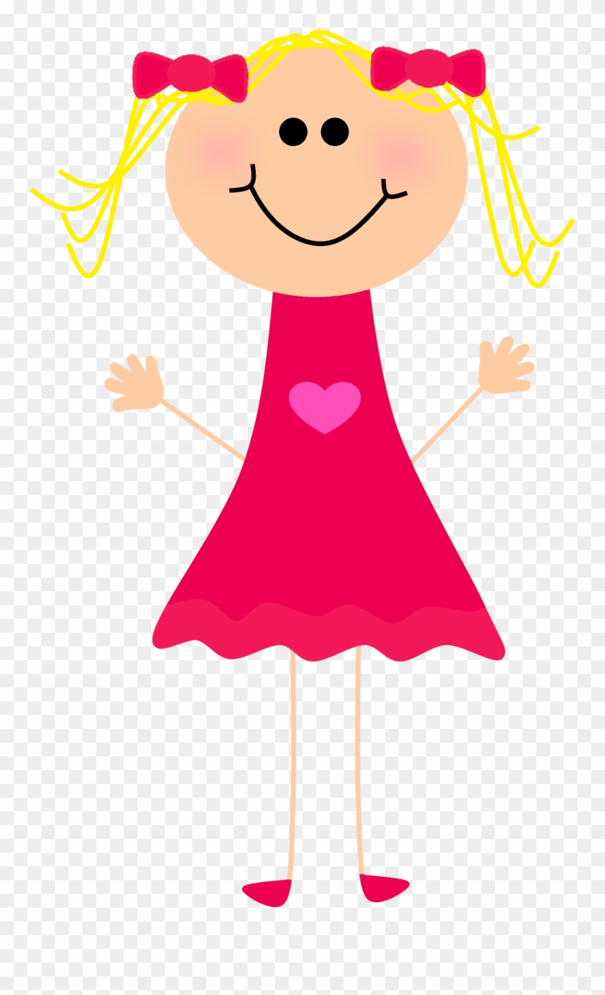 *✿**✿*palitos*✿**✿* - Blonde Stick Figure Girl Clipart