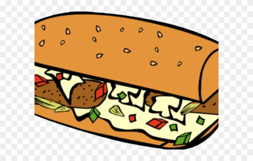 Sandwich Clipart Submarine Sandwich - Panini Clipart Transparent Background - Png Download