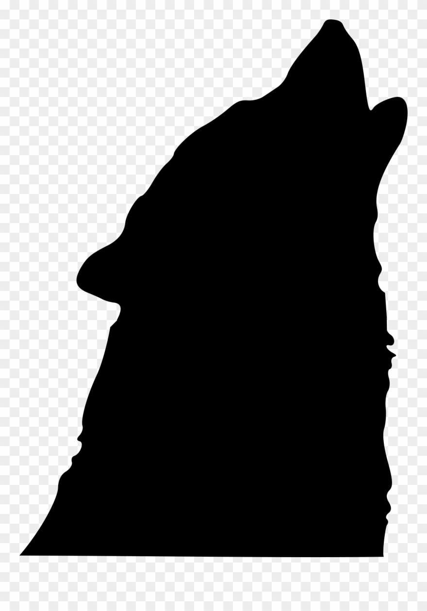 Owl Clipart Cute Illustration Wolf Head Clipart Image - Wolf Silhouette Howling - Png Download