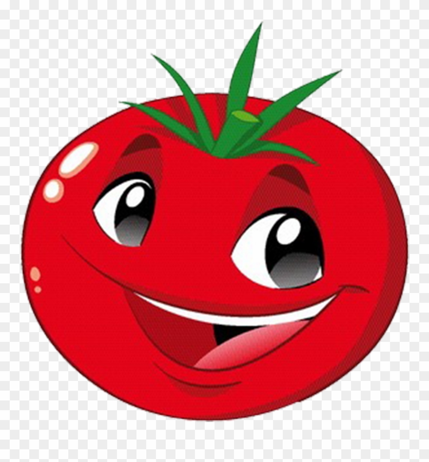 Lentil Vegetable Food Clip Art Cartoon Tomatoes - Frutas Animadas Png Transparent Png