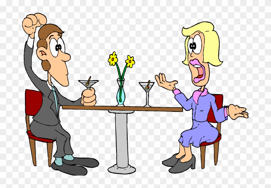 How Much Cliparts - Husband And Wife Talking Cartoon - Png Download