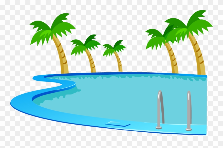 Image Transparent Stock Clipart Swimming Pool - Clip Art Swimming Pool - Png Download