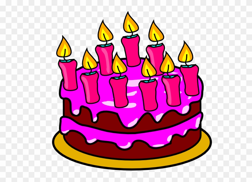 Ulang Tahun Clip Art - Birthday Cake 2 Clipart - Png Download