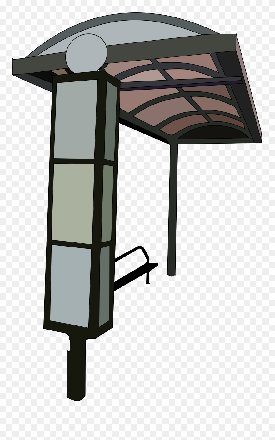 Bus Stop Trace - Parada Clipart