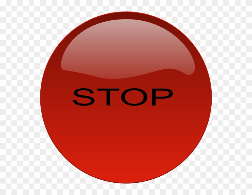Stop Button Svg Clip Arts 600 X 600 Px - Png Download
