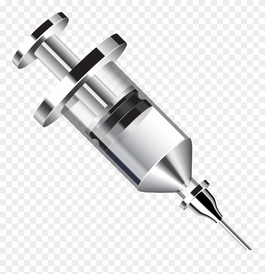 Syringe - Metal Syringe Png Clipart