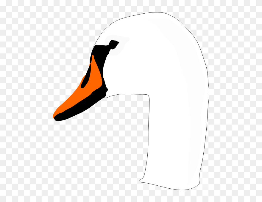 Gambar Sketsa Kepala Angsa Clipart