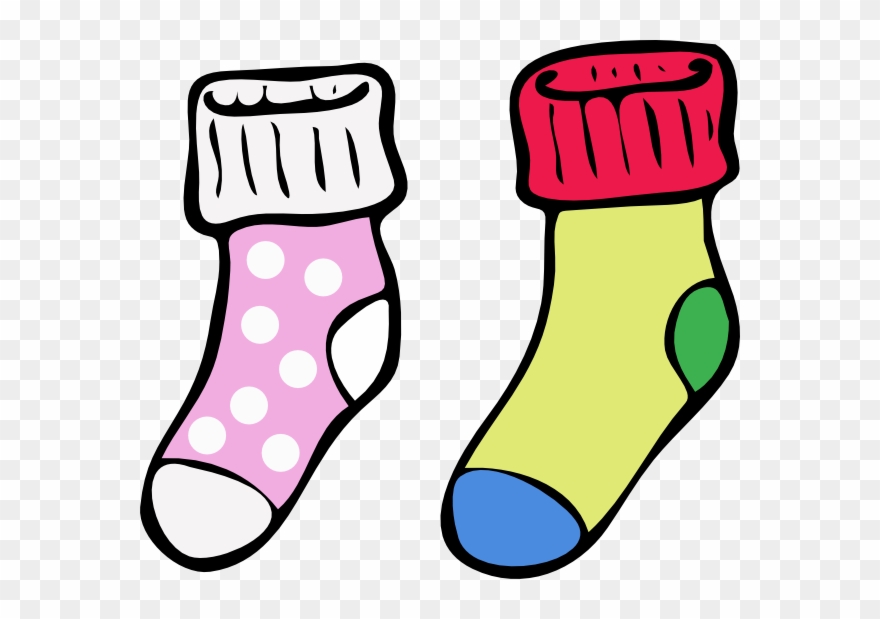Colouring Pictures Of Socks Clipart