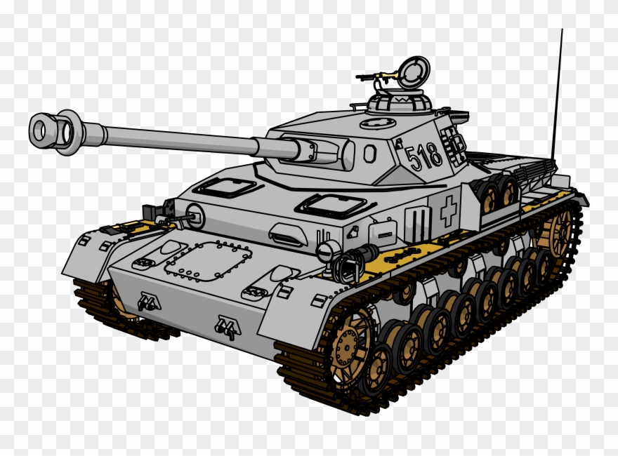 Army Tank Clipart - Tank - Png Download
