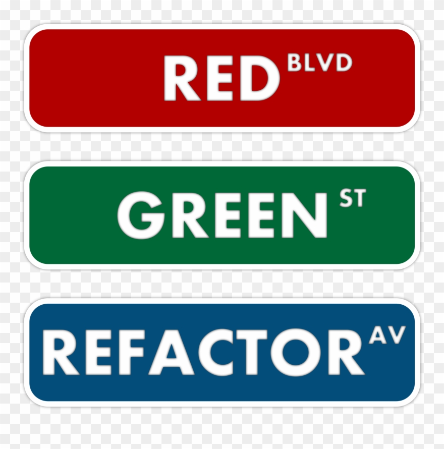 Vector Free Red Green Refactor Big Image Png - Red Street Sign Png Clipart
