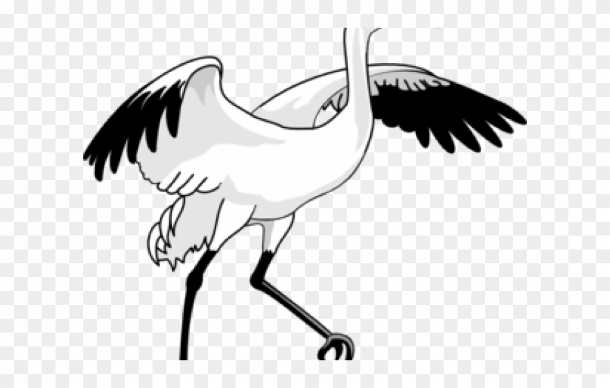 Swan Clipart Standing - Sandhill Crane Clip Art - Png Download