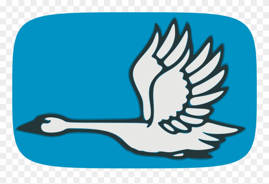 Swan Clipart Beak - Flying Stork Shower Curtain - Png Download