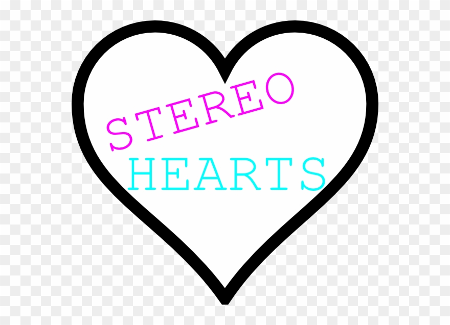 My Stereo Heartttt Clip Art - Love Heart Colouring Pages - Png Download
