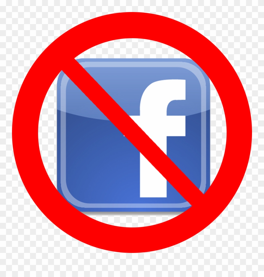 Facebook Break Cliparts - No Facebook Logo Png Transparent Png