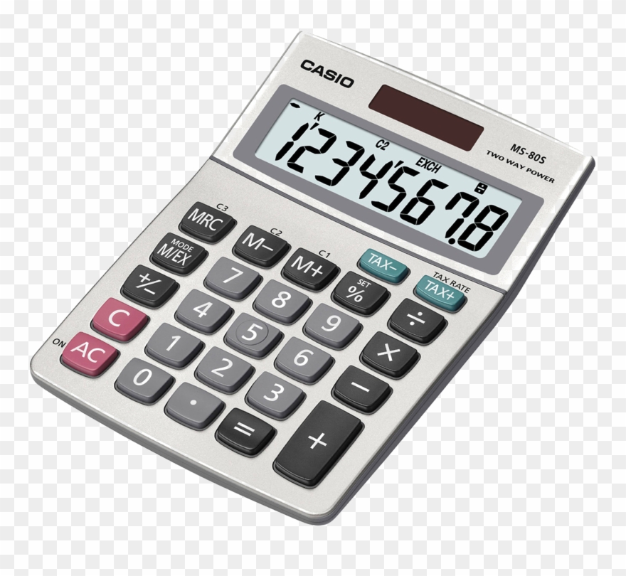Calculator Png Transparent Images - Casio Ms 80b Clipart