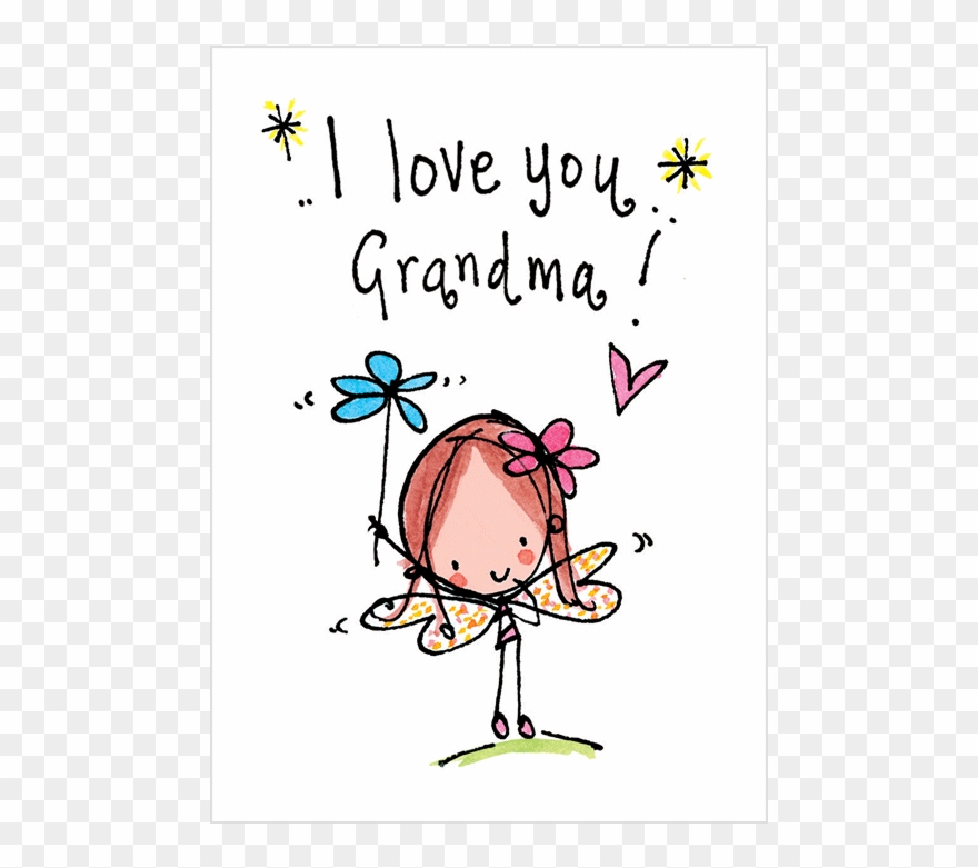 Grandmother Clipart Datuk - Love Grandma Clipart - Png Download