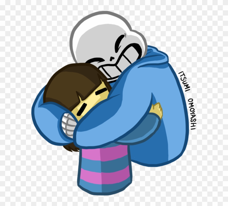 Hug Clipart Child Hug - Undertale Sans Hug Frisk - Png Download