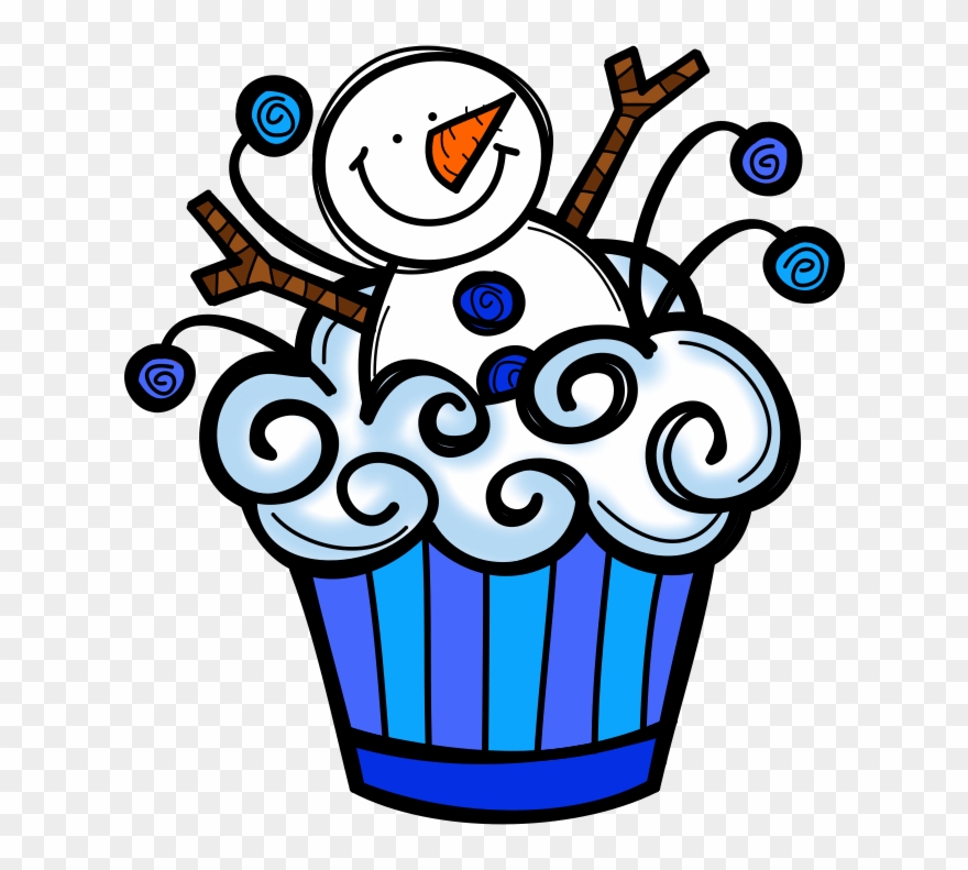 Winter Cupcake Clip Art - Png Download