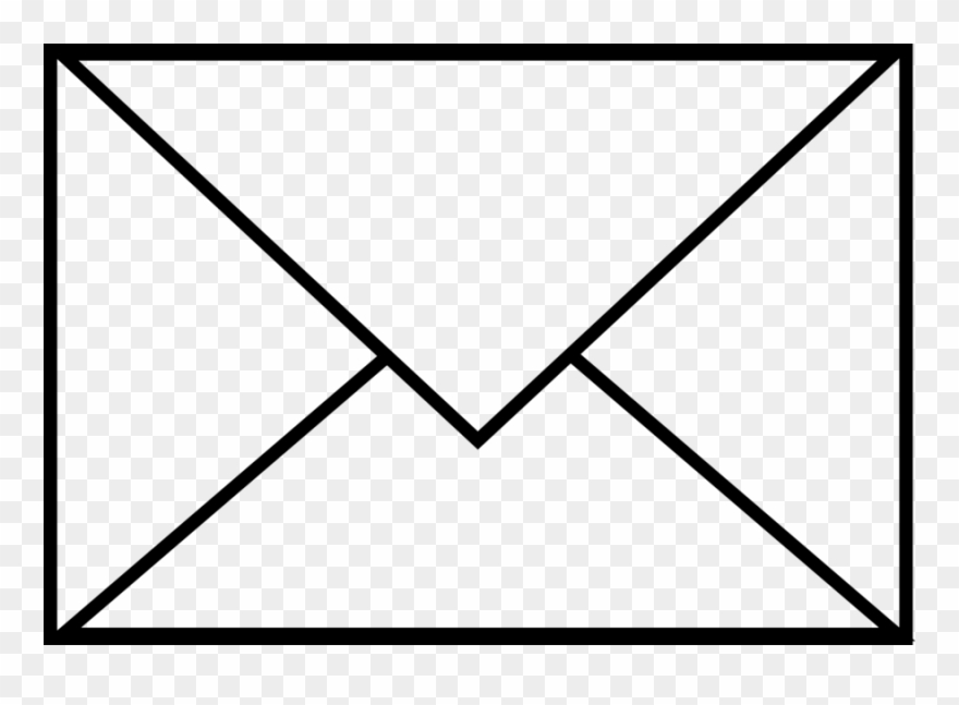 Envelope Black And White Clipart Envelope Paper Clip - Mail Black And White Clip Art - Png Download