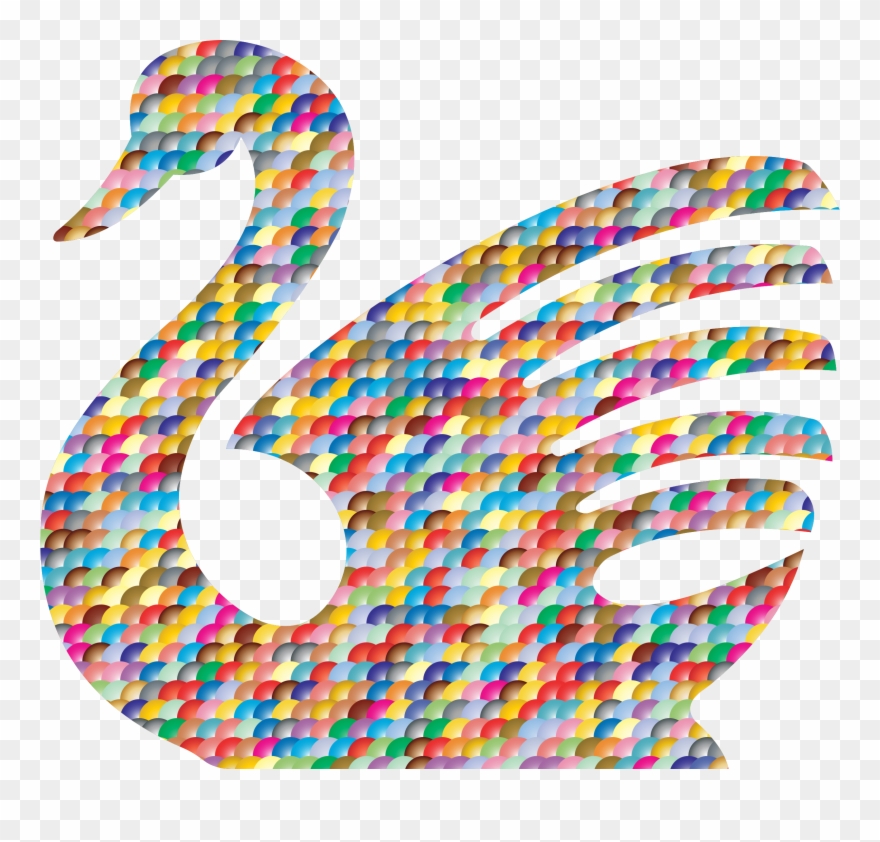 Big Image - Prismatic Goose Bumps Swan3 Clipart