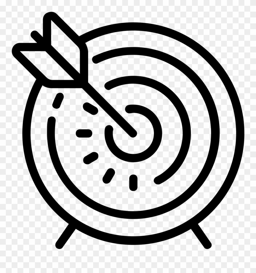 Goal Drawing Black - Goals Png Icon Red Clipart