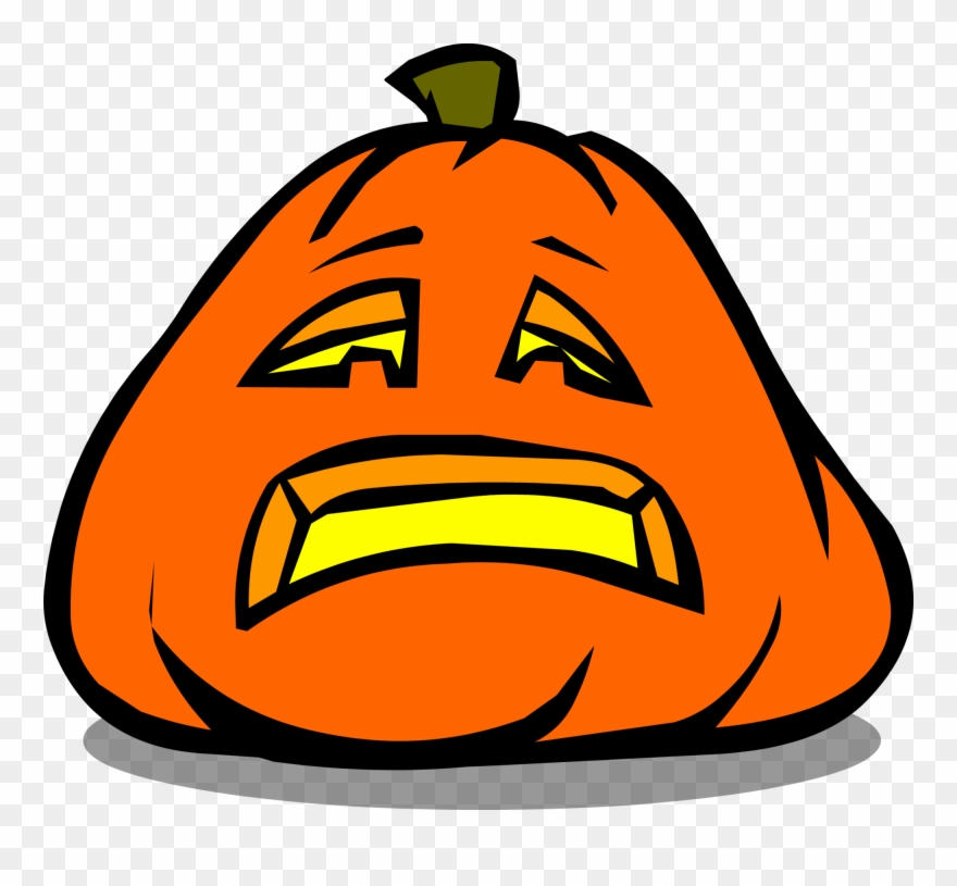 Sad Jack O Lantern In Game - Club Penguin Pumpkins Clipart