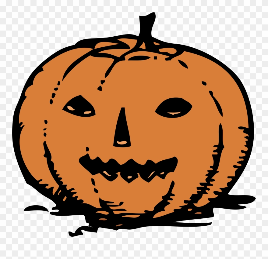 Pumpkin Clipart, Vector Clip Art Online, Royalty Free - Jack O Lantern Stock - Png Download