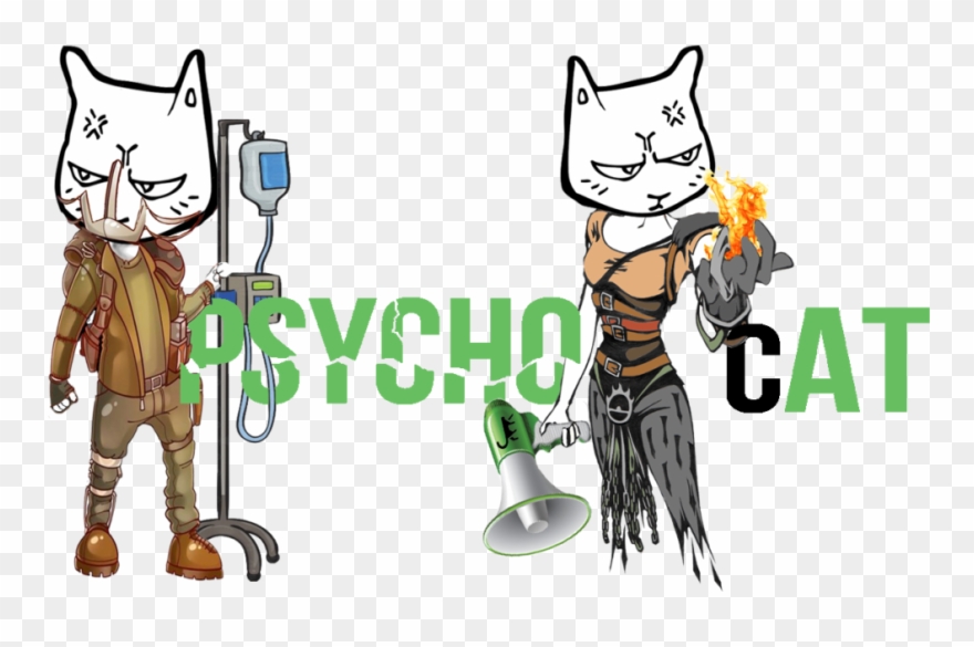Svg Transparent Psychocat Iwhyc - Cartoon Clipart