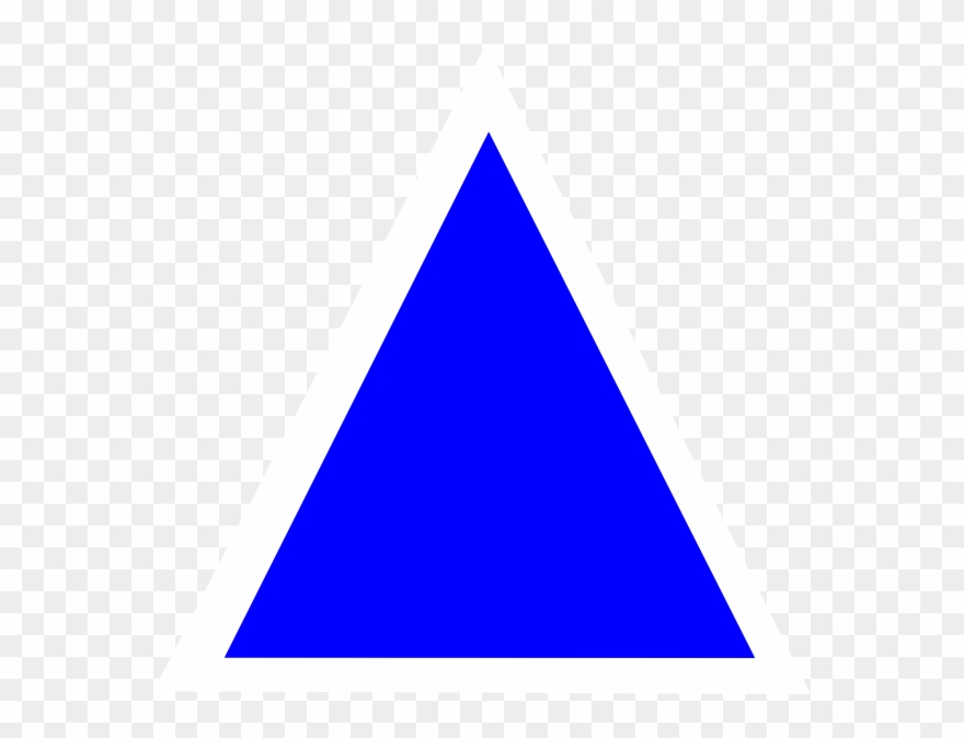 Blue Triangle Clip Art - Png Download