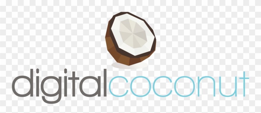 Coconut Clipart Diagram - Digital Coconut - Png Download
