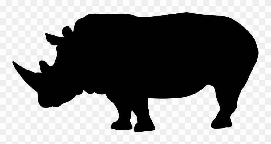 Download Svg Royalty Free Download Skating Clip Art - Graphics And More Rhinocerous Chalkboard Vinyl Wall - Png Download
