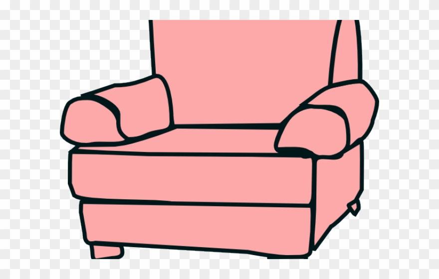 Couch Clipart Single Sofa - Chair Clip Art - Png Download