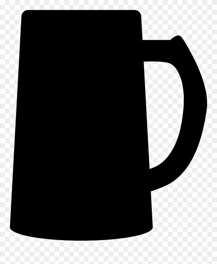 Clip Art Free Beer Mug Clipart - Beer Mug Silhouette Png Transparent Png