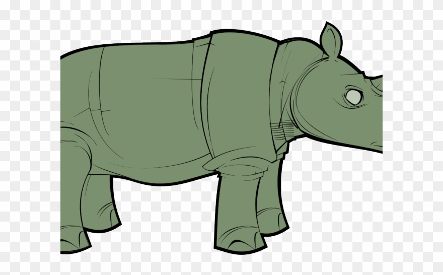 Rhino Clipart Rino - Borders And Frames - Png Download