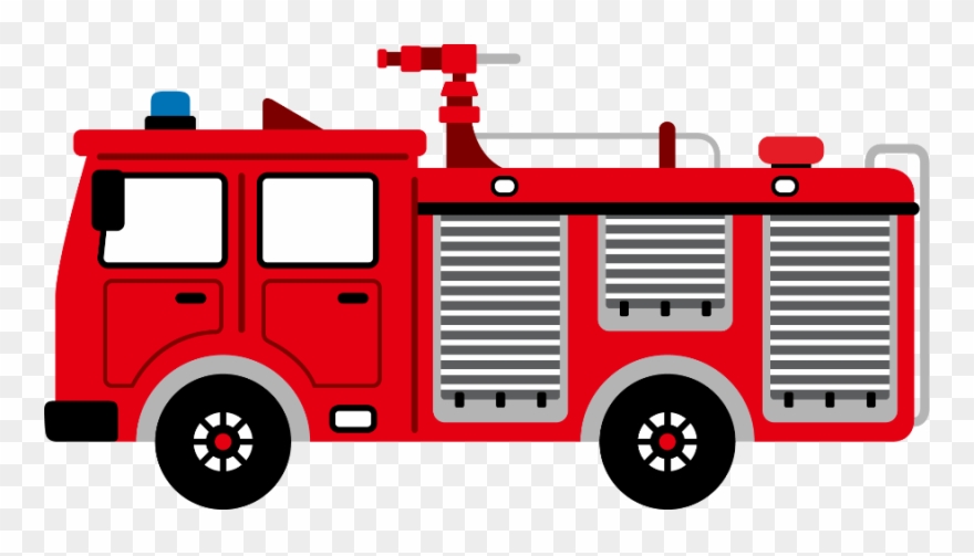 Bombeiros E Polícia - Caminhão De Bombeiro Png Clipart