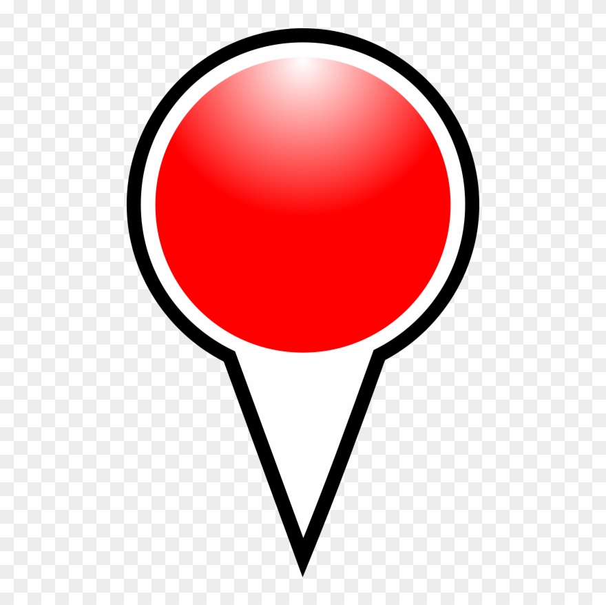 Squat Marker Red - You Are Here Symbol Transparent Background Clipart