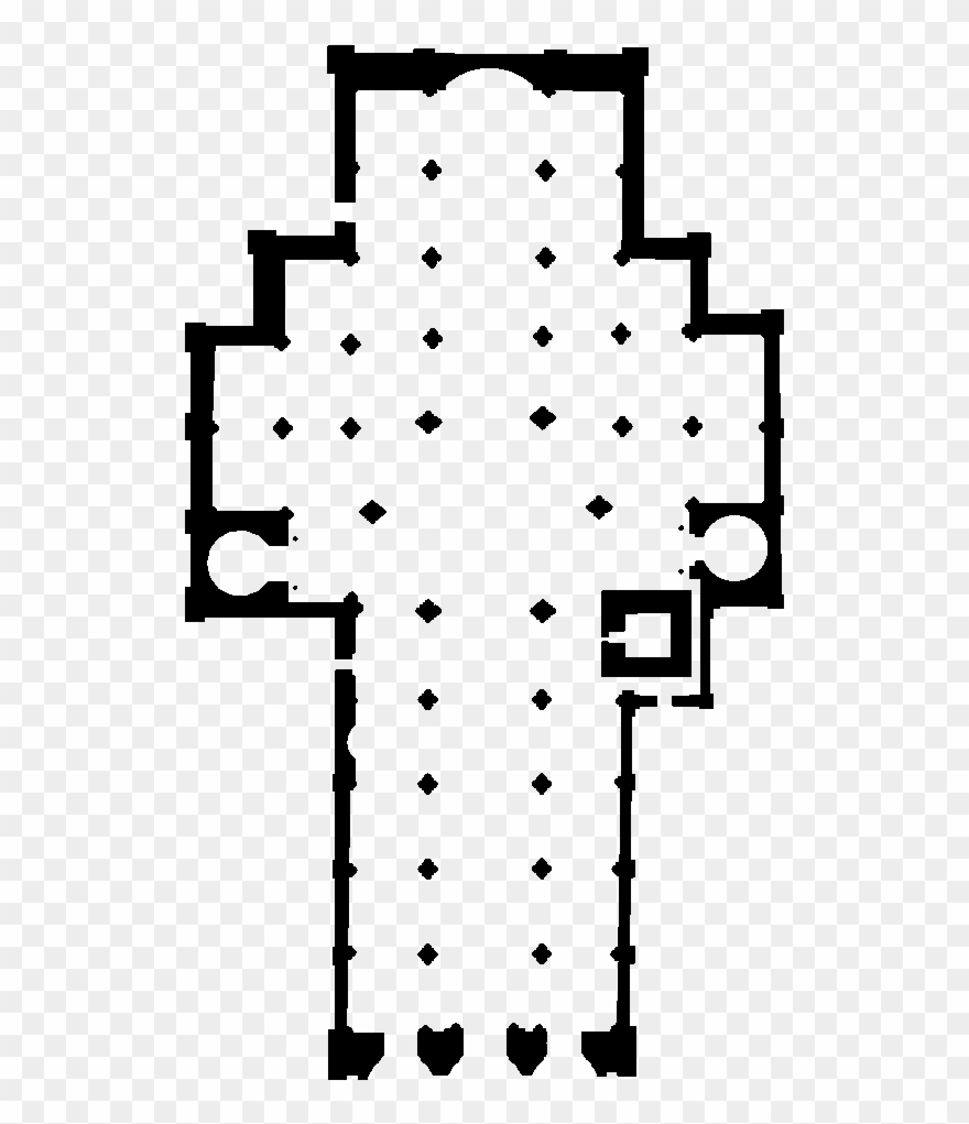 Pianta Del Duomo Di Orvieto Clipart