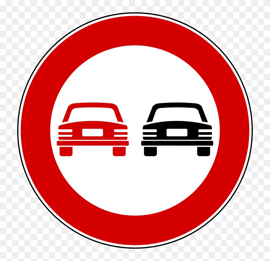 Street Signs Meanings Language - No Passing Road Signs Clipart